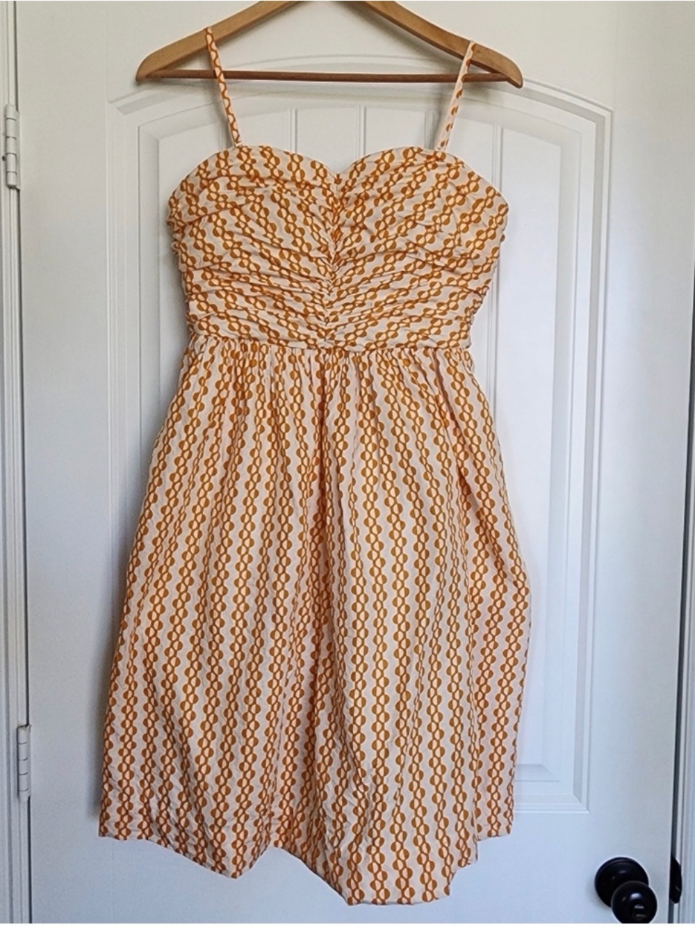 Anthropologie Vanessa Virginia Convertible Antumbra Mod Orange Dress 8